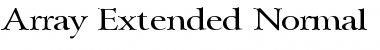 Download Array Extended Normal Font Title Preview