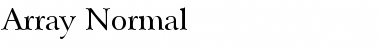 Download Array Normal Font Title Preview