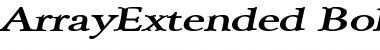 Download ArrayExtended BoldItalic Font Title Preview
