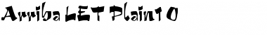 Download Arriba LET Plain Font Title Preview