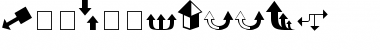 Download Arrows (filled) Regular Font Title Preview