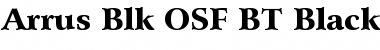Download Arrus Blk OSF BT Black Font Title Preview