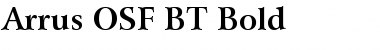 Download Arrus OSF BT Bold Font Title Preview