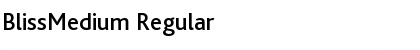 Download BlissMedium Regular Font Title Preview