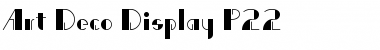 Download Art Deco Display P22 Regular Font Title Preview