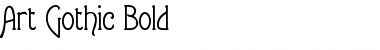 Download Art Gothic Bold Font Title Preview