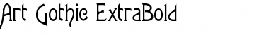Download Art Gothic ExtraBold Normal Font Title Preview