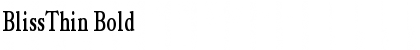 Download BlissThin Bold Font Title Preview