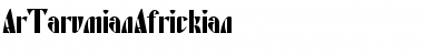Download ArTarumianAfrickian Regular Font Title Preview