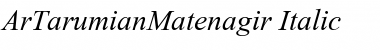 Download ArTarumianMatenagir Italic Font Title Preview