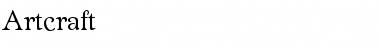 Download Artcraft Regular Font Title Preview