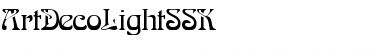 Download ArtDecoLightSSK Regular Font Title Preview
