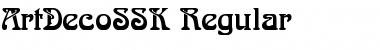 Download ArtDecoSSK Regular Font Title Preview