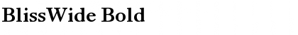 Download BlissWide Bold Font Title Preview