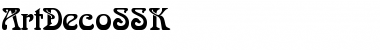 Download ArtDecoSSK Regular Font Title Preview