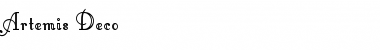 Download Artemis Deco Regular Font Title Preview