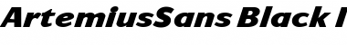 Download ArtemiusSans Black Italic Font Title Preview