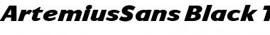 Download ArtemiusSans Black TT Regular Italic Font Title Preview
