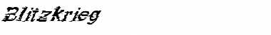 Download Blitzkrieg Medium Font Title Preview