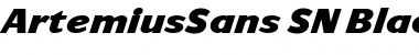 Download ArtemiusSans SN Black Italic Font Title Preview