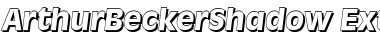 Download ArthurBeckerShadow-ExtraBold Italic Font Title Preview