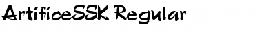 Download ArtificeSSK Regular Font Title Preview