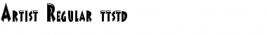 Download Artist Regular Font Title Preview