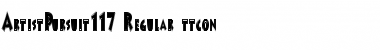 Download ArtistPursuit117 Regular Font Title Preview