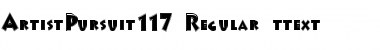 Download ArtistPursuit117 Regular Font Title Preview