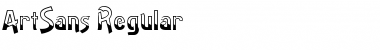 Download ArtSans Regular Font Title Preview