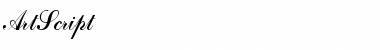 Download ArtScript Regular Font Title Preview