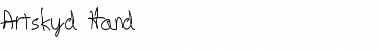 Download Artskyd Hand Artskyd Hand Font Title Preview