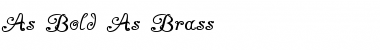 Download As Bold As Brass Regular Font Title Preview