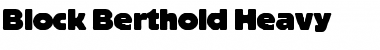 Download Block Berthold Regular Font Title Preview