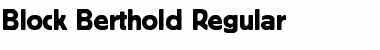 Download Block Berthold Regular Font Title Preview