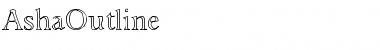 Download AshaOutline Regular Font Title Preview