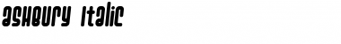 Download Ashbury Italic Font Title Preview
