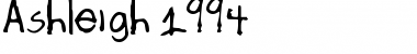 Download Ash94 igh 1994 Font Title Preview