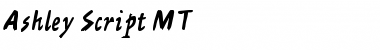 Download Ashley Script MT Regular Font Title Preview