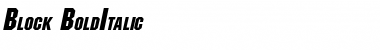 Download Block BoldItalic Font Title Preview