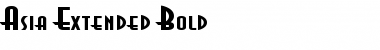 Download Asia Extended Bold Font Title Preview
