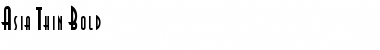 Download Asia Thin Bold Font Title Preview
