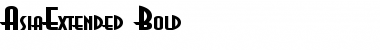 Download AsiaExtended Bold Font Title Preview