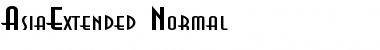 Download AsiaExtended Normal Font Title Preview