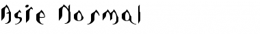 Download Asie Normal Font Title Preview