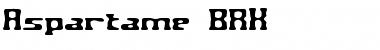 Download Aspartame BRK Regular Font Title Preview