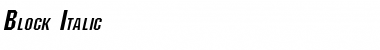 Download Block Italic Font Title Preview