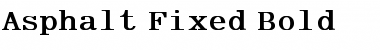 Download Asphalt Fixed Bold Font Title Preview