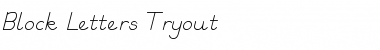 Download Block Letters Tryout Regular Font Title Preview