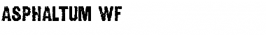Download Asphaltum WF Regular Font Title Preview